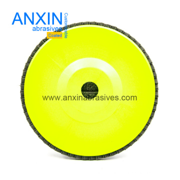 Zirconia Alumina Flap Disc with Green Plastic Backing